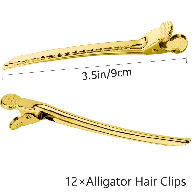 NORACLAN Stainless Steel Hair Prong and Duckbill Sectioning Clips - Barrettes for Hairstyling and Salon Use - Image 2